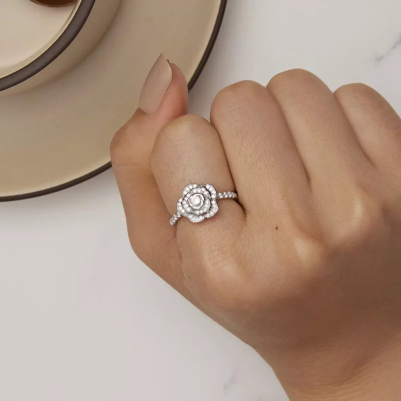 (afbeelding voor) Pandora Stijl Roze Ring - BSR449 - Bekijken 6