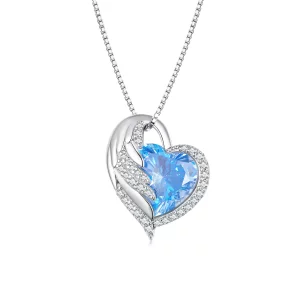 (afbeelding voor) Pandora-stijl Saffier Halsketting - BSN281