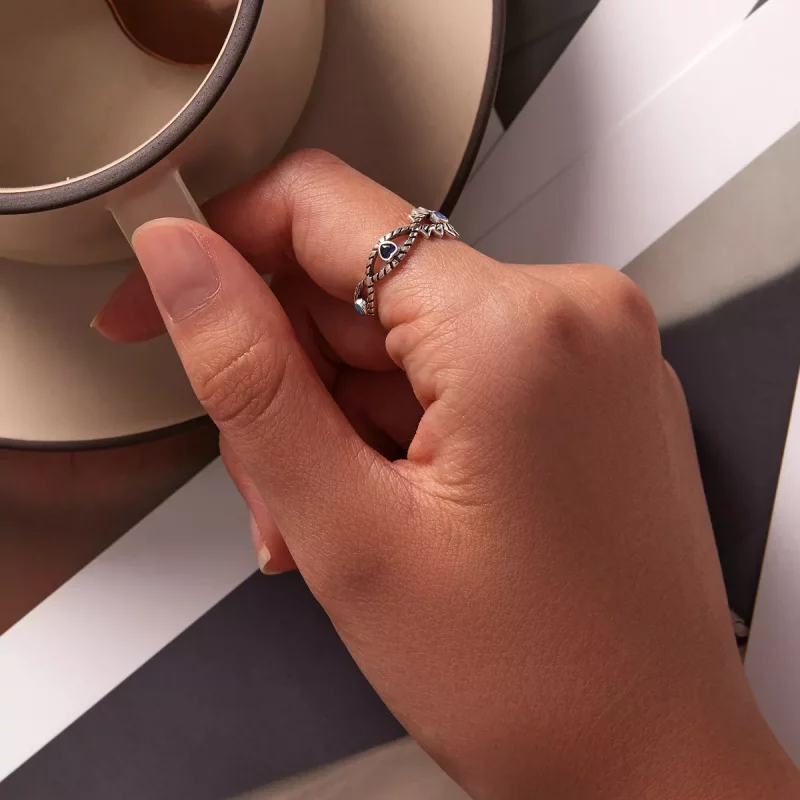 (afbeelding voor) Pandora Stijl Saffier Ring - SCR800 - Bekijken 5