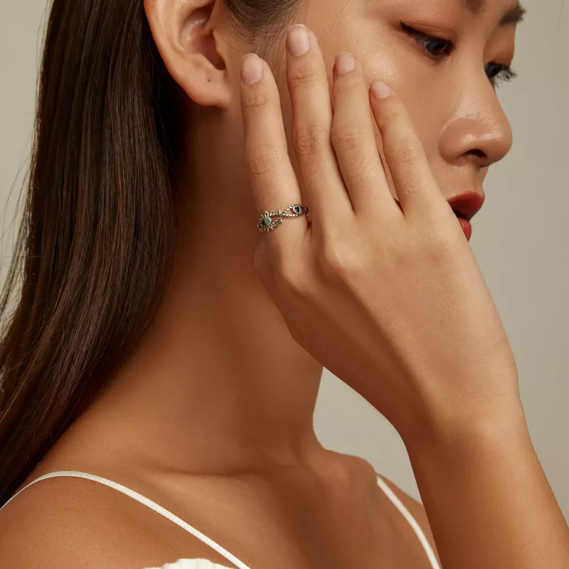 (afbeelding voor) Pandora Stijl Saffier Ring - SCR800 - Bekijken 8