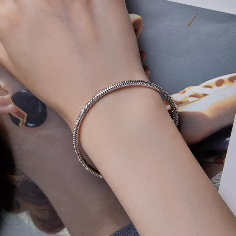 (afbeelding voor) Pandora Stijl Slangenketting Armband - SCB252 - Bekijken 7
