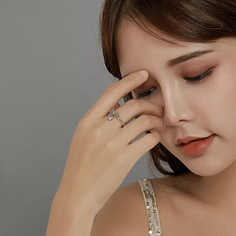 (afbeelding voor) Pandora Stijl Strik Ring Zilver - SCR682 - Bekijken 5