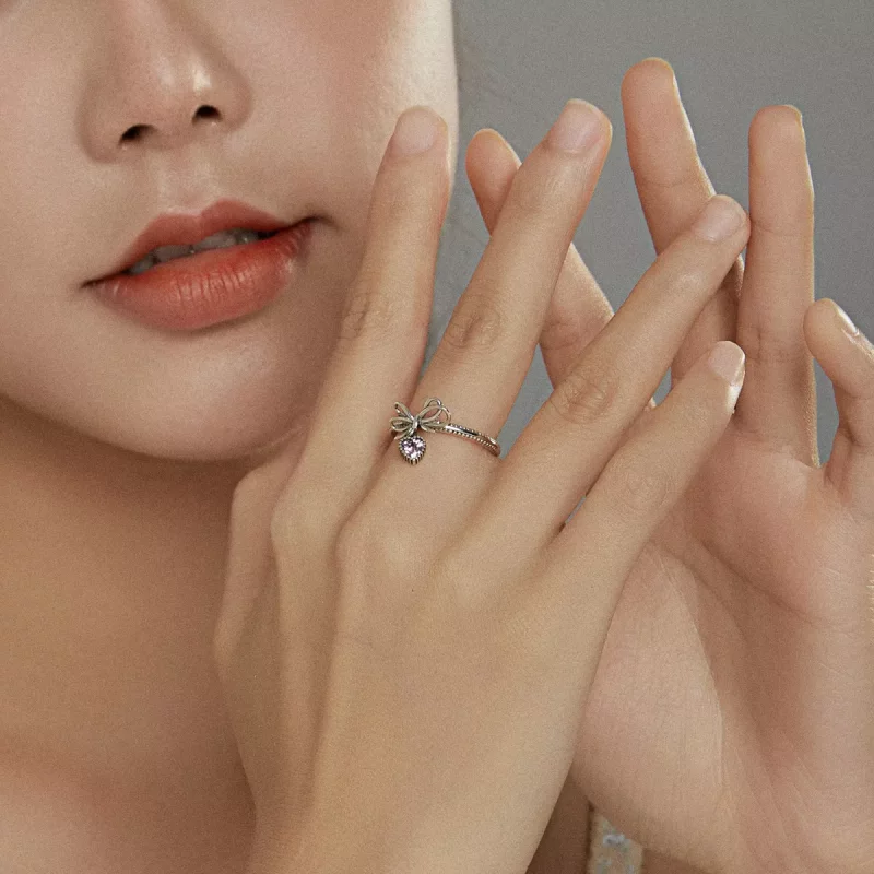 (afbeelding voor) Pandora Stijl Strik Ring Zilver - SCR682 - Bekijken 6