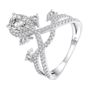 Pandora Stijl Tiara Ring - BSR368 (afbeelding voor) Pandora Stijl Tiara Ring - BSR368