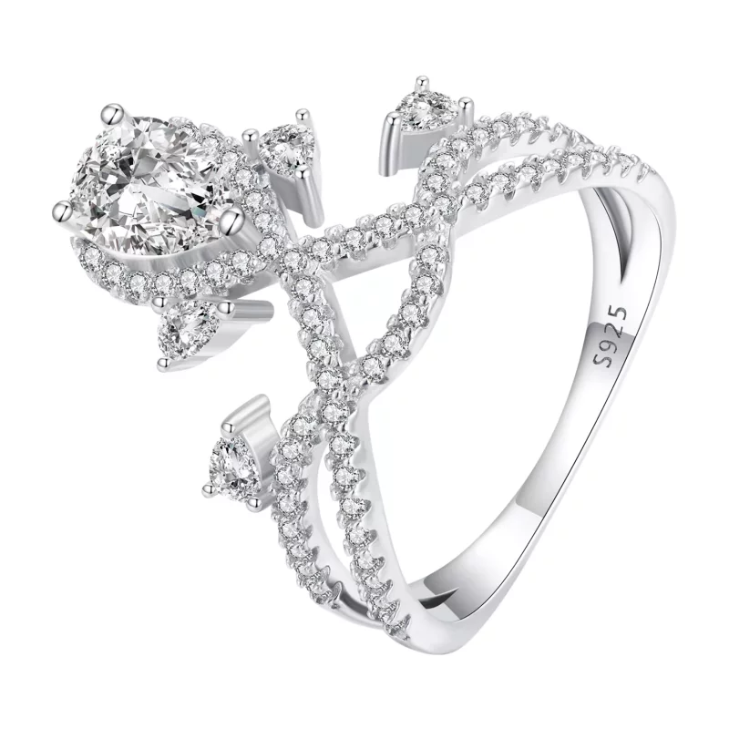 (afbeelding voor) Pandora Stijl Tiara Ring - BSR368