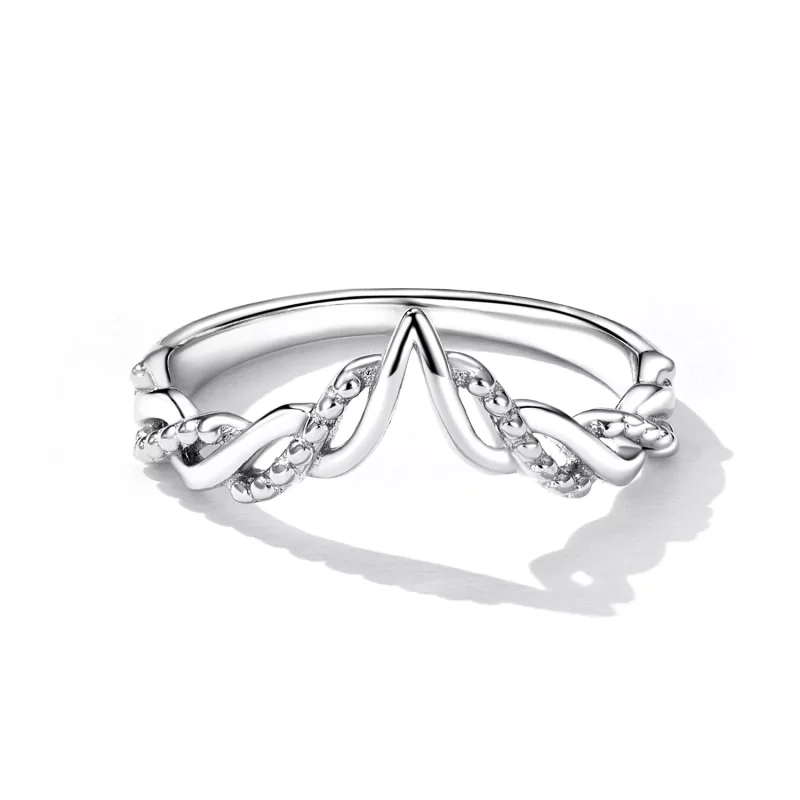 (afbeelding voor) Pandora Stijl Tiara Wensbeen Ring - BSR258 - Bekijken 3