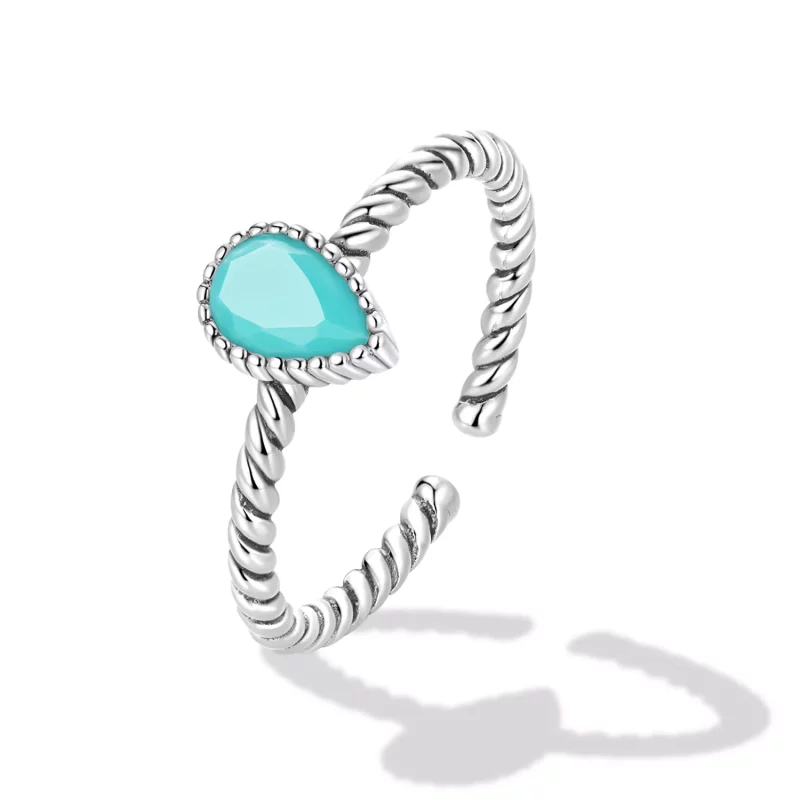 (afbeelding voor) Pandora stijl Traanvormige Ring - BSR247 - Bekijken 2