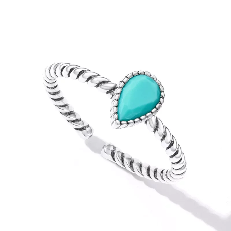 (afbeelding voor) Pandora stijl Traanvormige Ring - BSR247 - Bekijken 4