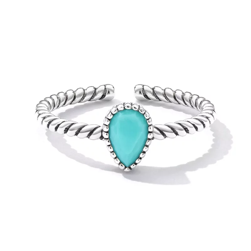 (afbeelding voor) Pandora stijl Traanvormige Ring - BSR247 - Bekijken 5