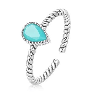 (afbeelding voor) Pandora stijl Traanvormige Ring - BSR247