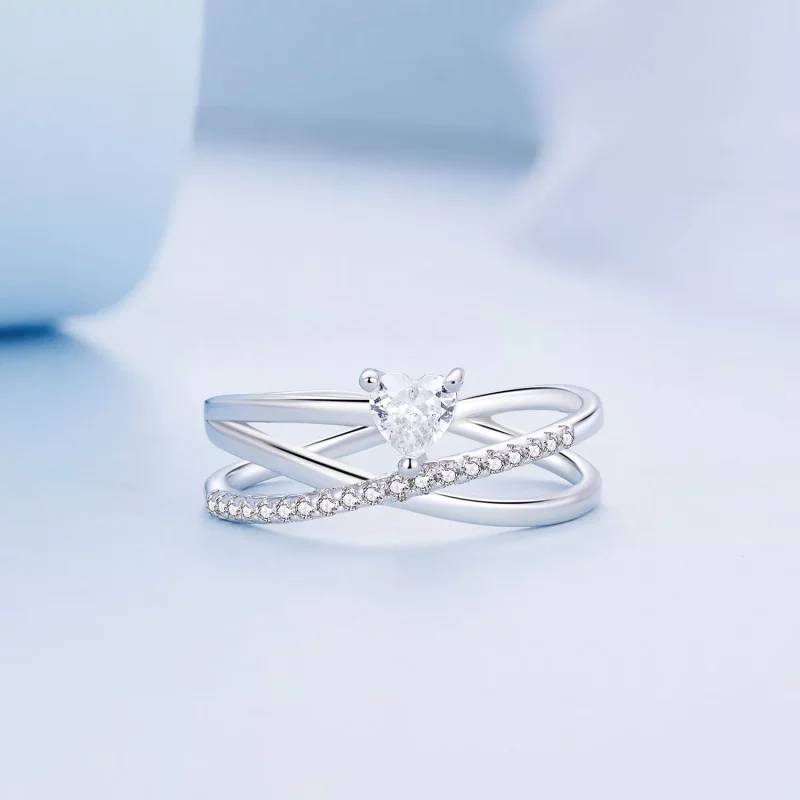 (afbeelding voor) Pandora Stijl Triple Band Ring - BSR336 - Bekijken 2
