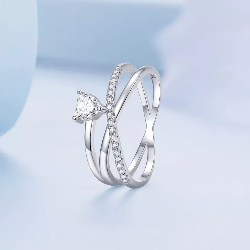 (afbeelding voor) Pandora Stijl Triple Band Ring - BSR336 - Bekijken 3