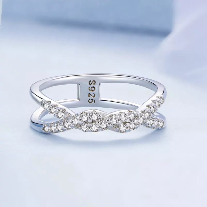 (afbeelding voor) Pandora Stijl Twist Ring - BSR327 - Bekijken 3