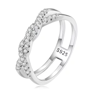 (afbeelding voor) Pandora Stijl Twist Ring - BSR327