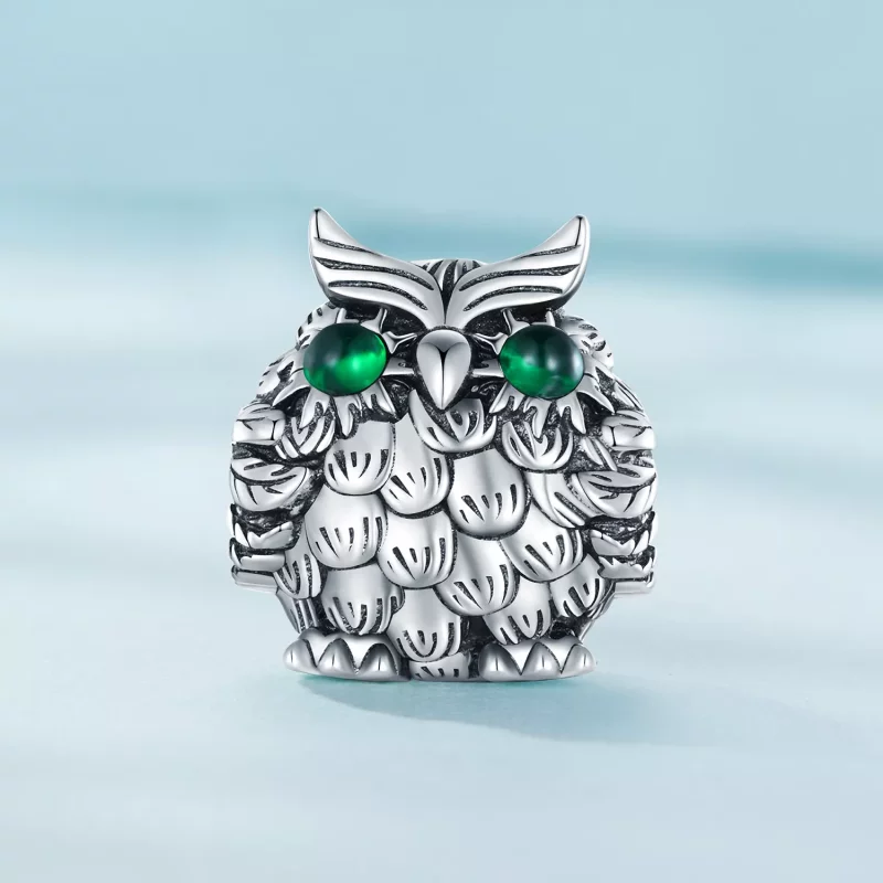 (afbeelding voor) Pandora Stijl Uil Afstudeerbedel - SCC2542 - Bekijken 2