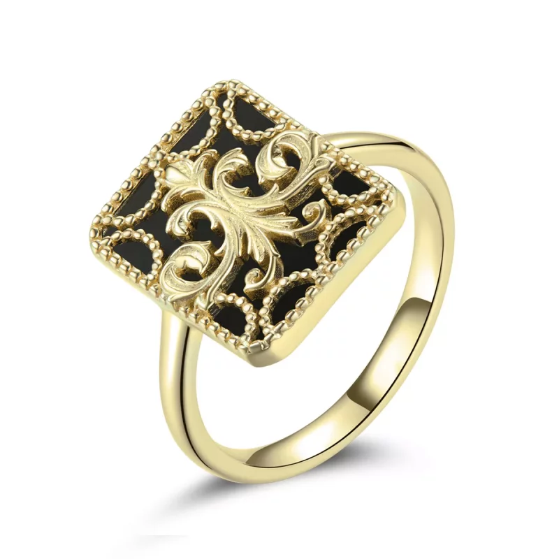 (afbeelding voor) Pandora-stijl Vierkante Ring - BSR189 - Bekijken 3