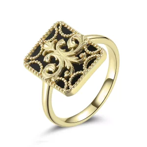 Pandora-stijl Vierkante Ring - BSR189 (afbeelding voor) Pandora-stijl Vierkante Ring - BSR189