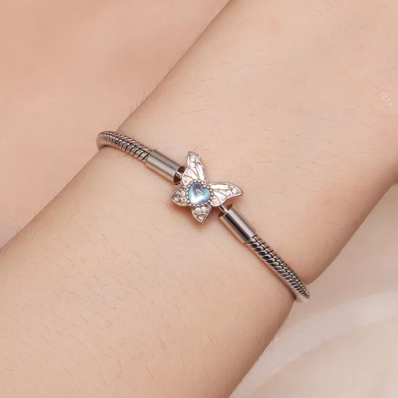 (afbeelding voor) Pandora Stijl Vlinder Armband - BSB113 - Bekijken 5