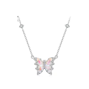 (afbeelding voor) Pandora Stijl Vlinder Ketting - BSN345
