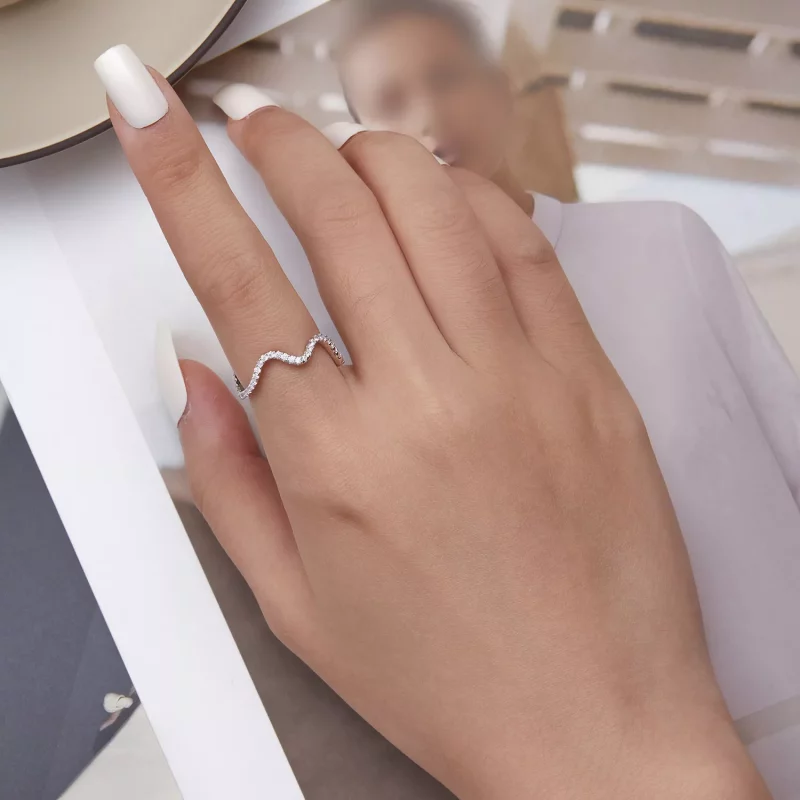 (afbeelding voor) Pandora Stijl Zig Zag Ring - BSR314 - Bekijken 5