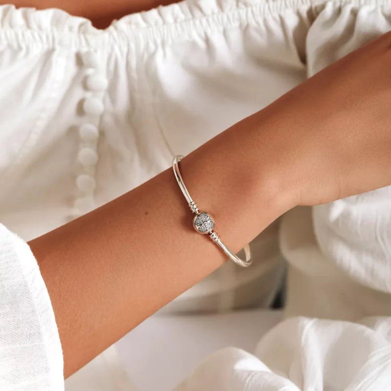 (afbeelding voor) Pandora-stijl Zilveren Armband - BSB084 - Bekijken 9