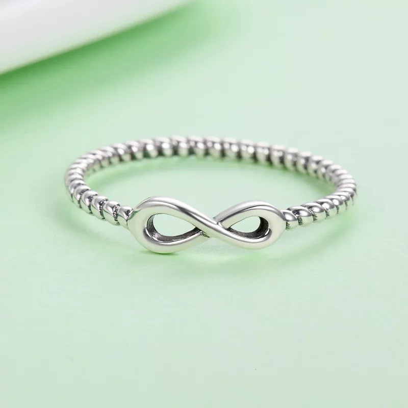 (afbeelding voor) Pandora-stijl Zilveren Infinity Ring - SCR094 - Bekijken 4