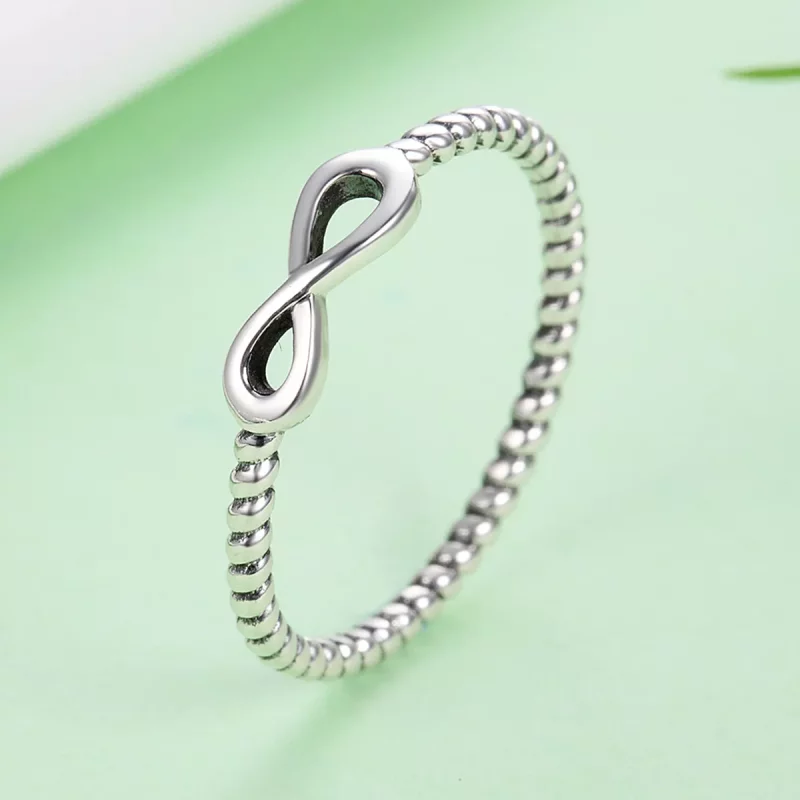 (afbeelding voor) Pandora-stijl Zilveren Infinity Ring - SCR094 - Bekijken 6