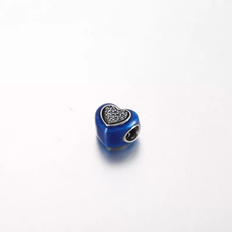 (afbeelding voor) Pandora Blauwe Draaibare Hart Bedel - 792750C01 - Bekijken 3