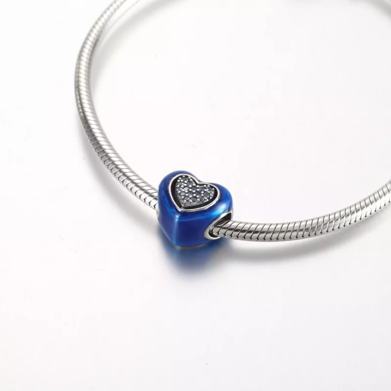 (afbeelding voor) Pandora Blauwe Draaibare Hart Bedel - 792750C01 - Bekijken 5