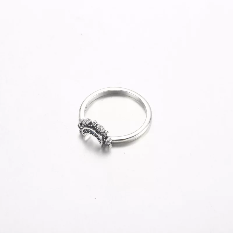 (afbeelding voor) Pandora Celestial Blue Sparkling Moon Ring - 192675C01 - Bekijken 3