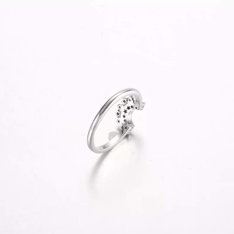 (afbeelding voor) Pandora Celestial Blue Sparkling Moon Ring - 192675C01 - Bekijken 5