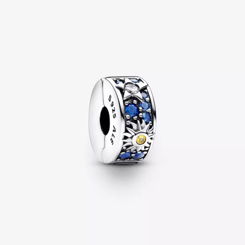 (afbeelding voor) Pandora Celestial Sun, Ster & Maan Clip Bedel - 792681C01