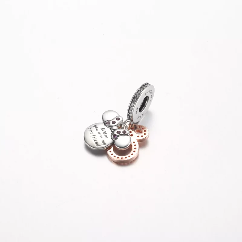 (afbeelding voor) Pandora Disney Minnie Mouse Silhouette Dubbelhangende Bedel - 782615C01 - Bekijken 3