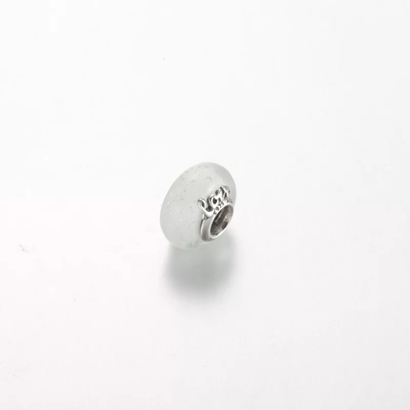 (afbeelding voor) Pandora Glitterig Wit Murano Glas Moeder & Liefde Bedel - 792655C00 - Bekijken 2
