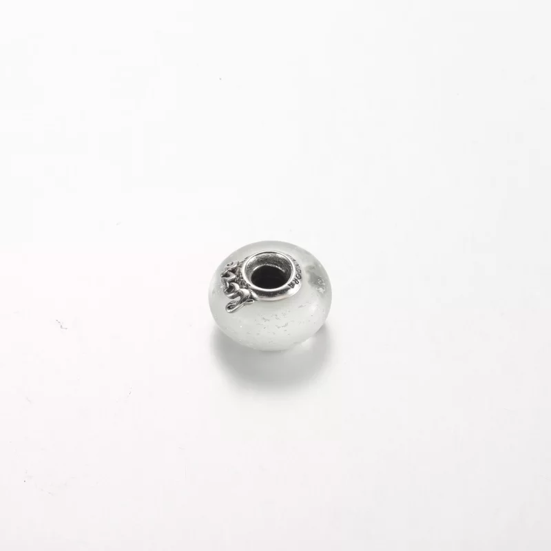 (afbeelding voor) Pandora Glitterig Wit Murano Glas Moeder & Liefde Bedel - 792655C00 - Bekijken 3
