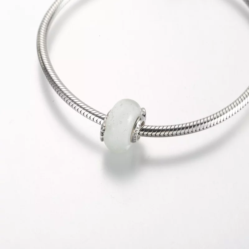 (afbeelding voor) Pandora Glitterig Wit Murano Glas Moeder & Liefde Bedel - 792655C00 - Bekijken 4