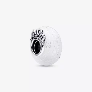 (afbeelding voor) Pandora Glitterig Wit Murano Glas Moeder & Liefde Bedel - 792655C00