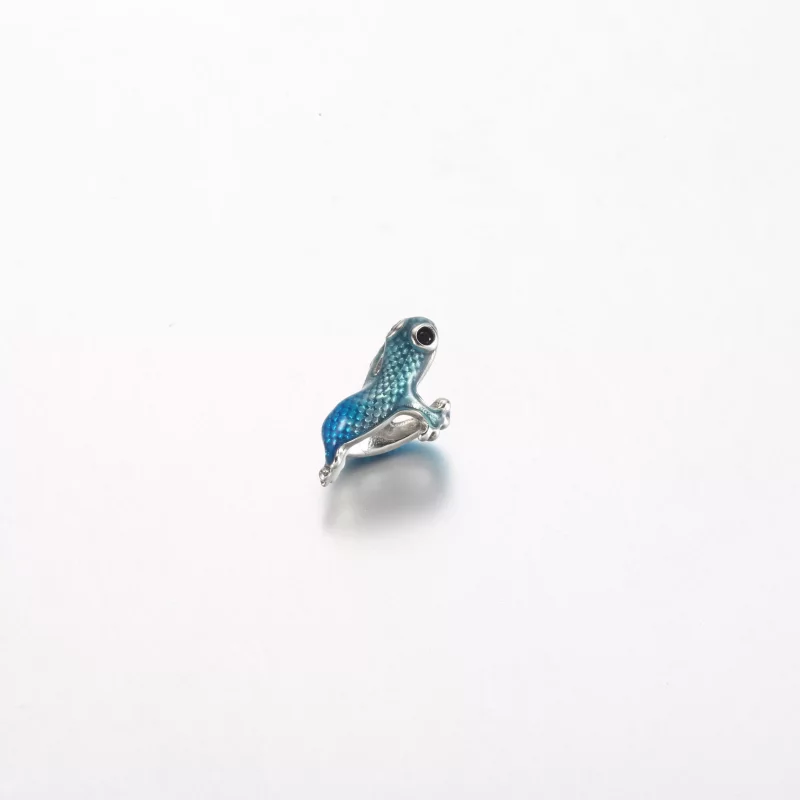 (afbeelding voor) Pandora Metallic Blue Gecko Bedel - 792701C01 - Bekijken 3