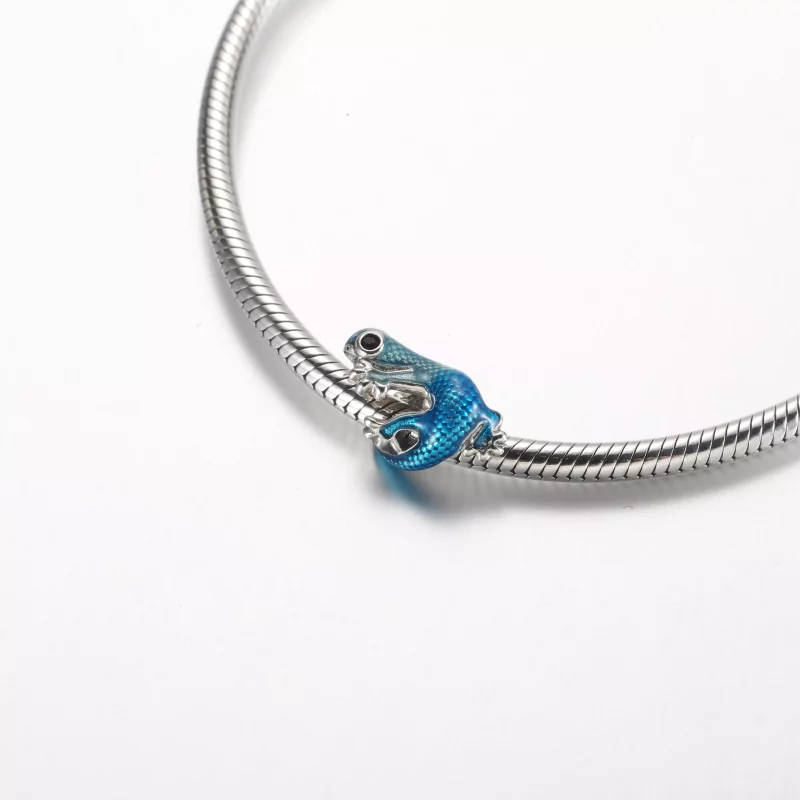(afbeelding voor) Pandora Metallic Blue Gecko Bedel - 792701C01 - Bekijken 5