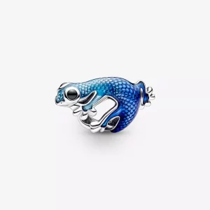 (afbeelding voor) Pandora Metallic Blue Gecko Bedel - 792701C01