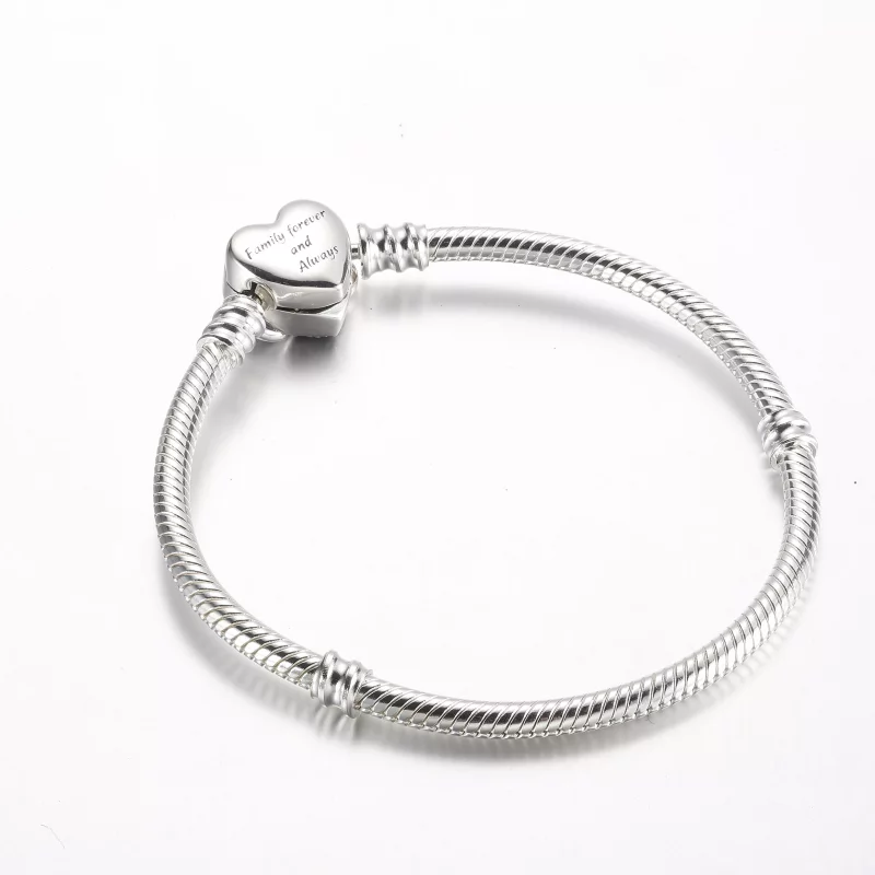 (afbeelding voor) Pandora Moments Sprankelende Infinity Hart Sluiting Snake Chain Armband - 592645 - Bekijken 3