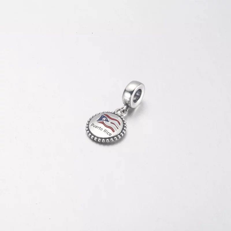(afbeelding voor) Pandora Puerto Rico Vlag Hanger - P-D-3993 - Bekijken 2