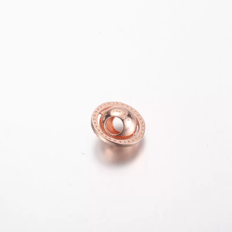 (afbeelding voor) Pandora Saturn planet 14k rosé goud-verguld bedeltje met heldere zirkonia - 7824 - Bekijken 4