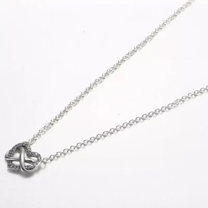 (afbeelding voor) Pandora Sprankelende Infinity Hart Collier Ketting - 392666C01-50 - Bekijken 2