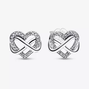 (afbeelding voor) Pandora Sprankelende Infinity Hart Oorbelstekers - 292667C01