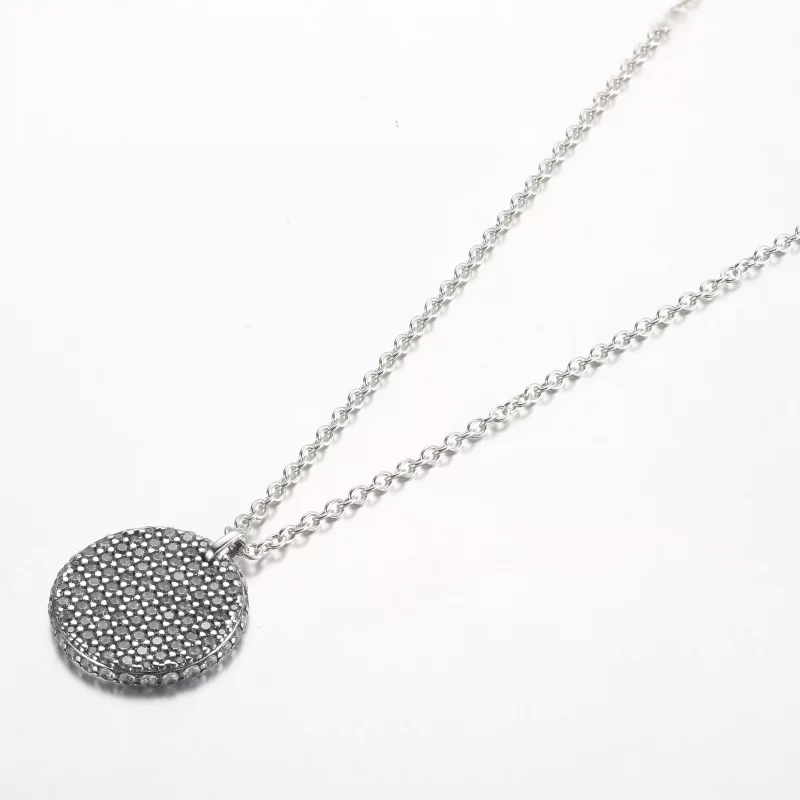 (afbeelding voor) Pandora Tijdloze Pavé Ronde Hanger Ketting - 392632C01-45 - Bekijken 2