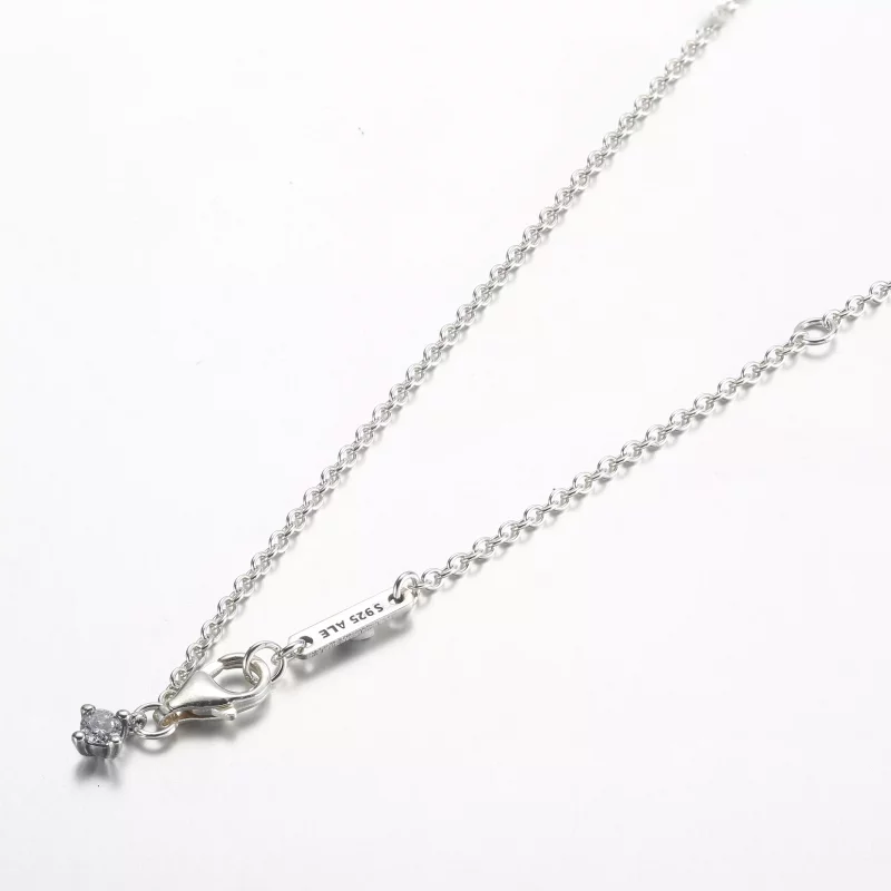 (afbeelding voor) Pandora Tijdloze Pavé Ronde Hanger Ketting - 392632C01-45 - Bekijken 4