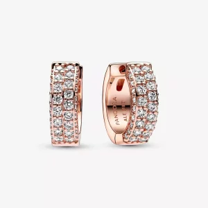 (afbeelding voor) Pandora Timeless Pavé Dubbele Rij Oorringen - 282622C01