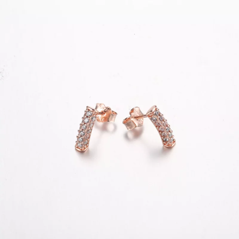 (afbeelding voor) Pandora Timeless Pavé Enkelrijige Balk Oorstekers - 262626C01 - Bekijken 5