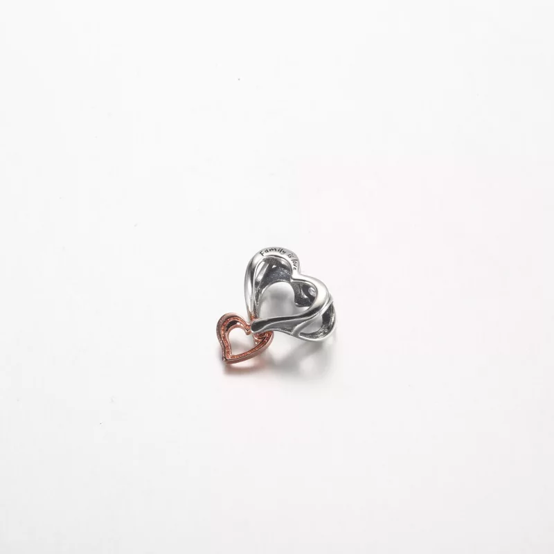 (afbeelding voor) Pandora Twee-Tone Openwork Infinity Hart Bedel - 782642C00 - Bekijken 2